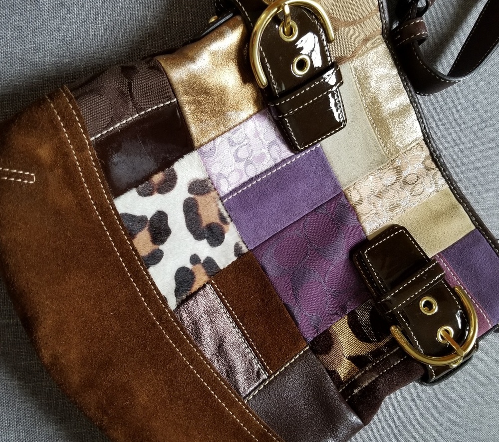 Authentic Patchwork Coach Purse - Picture 3 of 7